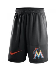 Men's Miami Marlins Black Dry Fly Shorts