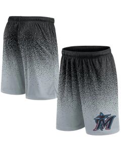 Men's Miami Marlins Black/Grey Ombre Shorts