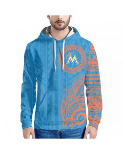 Men's Miami Marlins Blue Hoodie