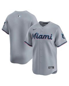 Men's Miami Marlins Gray Road Limited Jersey
