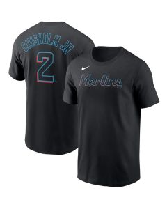 Men's Miami Marlins Name & Number Black T-Shirt