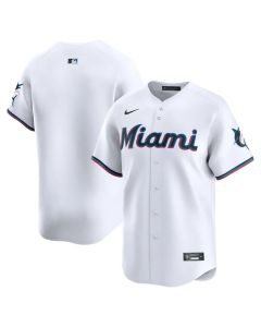 Men's Miami Marlins White Home Limited Jersey