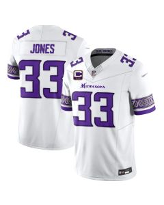 Men's Michigan Wolverines #33 Aaron Jones White Chrome Edition Vapor F.U.S.E. Limited Jersey (White)