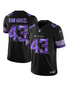 Men's Michigan Wolverines #43 Andrew Van Ginkel Black Chrome Edition Vapor F.U.S.E. Limited Jersey (Style 3)