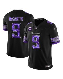 Men's Michigan Wolverines #9 J.J. McCarthy Black Chrome Edition Vapor F.U.S.E. Limited Jersey (Style 3)