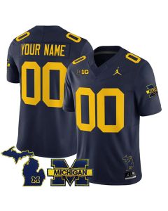 Men's Michigan Wolverines Navy 2025 Vapor F.U.S.E. Limited Custom Jersey (Navy)