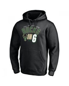 Men's Milwaukee Bucks 2021 Black Finals Champions In Six Pullover Hoodie