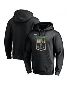 Men's Milwaukee Bucks 2021 Black Finals Pullover Hoodie