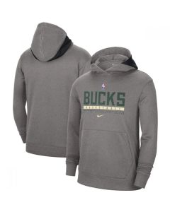 Men's Milwaukee Bucks 2021 Gray Pullover Hoodie