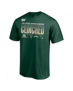 Men's Milwaukee Bucks 2021 Green Central Division Champions Locker Room T-Shirt