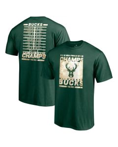 Men's Milwaukee Bucks 2021 Green Finals Champions T-Shirt