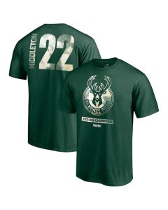 Men's Milwaukee Bucks #22 Michael Redd 2021 Green Finals Champions T-Shirt
