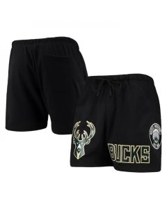 Men's Milwaukee Bucks Black Chenille Shorts