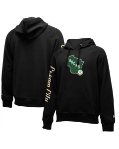 Men's Milwaukee Bucks Black City Edition Club Pullover Hoodie