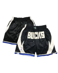 Men's Milwaukee Bucks Black Shorts (Black)