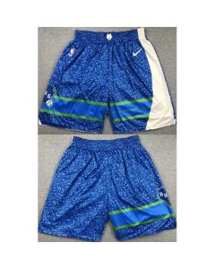 Men's Milwaukee Bucks Blue City Edition Shorts (Run Small)