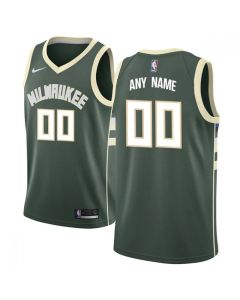 Men's Milwaukee Bucks Green Customized Stitched NBA Jersey