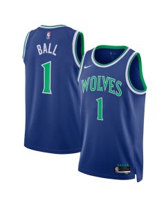 Men's Minnesota Timberwolves #1 LaMelo Ball Blue 2026/27 Icon Edition Stitched Basketball Jersey