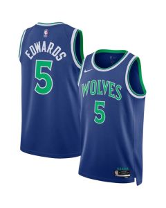 Men's Minnesota Timberwolves #5 Anthony Edwards Blue 2026/27 Icon Edition Stitched Basketball Jersey