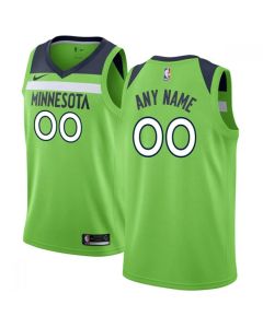 Men's Minnesota Timberwolves Customized Green Stitched NBA Jersey