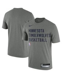 Men's Minnesota Timberwolves Heather Gray 2023/24 Sideline Legend Performance Practice T-Shirt