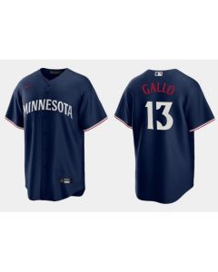 Men's Minnesota Twins #13 Joey Gallo Navy Cool Base Stitched Baseball Jersey