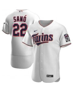 Men's Minnesota Twins #22 Miguel Sano White Flex Base Stitched MLB Jersey