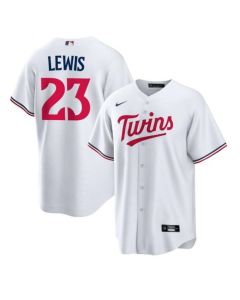 Men's Minnesota Twins #23 Royce Lewis White Cool Base Stitched Baseball Jersey