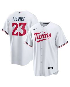 Men's Minnesota Twins #23 Royce Lewis White Replica Player Jersey (White)