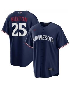 Men's Minnesota Twins #25 Byron Buxton Navy Cool Base Stitched Jersey