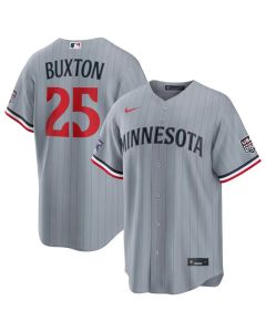 Men's Minnesota Twins #25 Byron Buxton Nike Gray 2026 All-Star Game Replica Jersey (Gray)