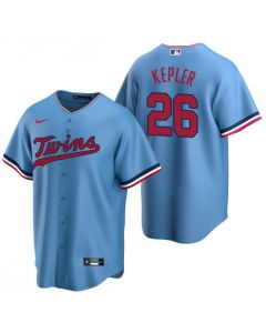 Men's Minnesota Twins #26 Max Kepler Blue Cool Base Stitched Jersey