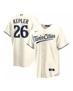 Men's Minnesota Twins #26 Max Kepler Cream Cool Base Stitched Baseball Jersey