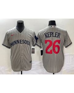 Men's Minnesota Twins #26 Max Kepler Gray Cool Base Stitched Baseball Jersey