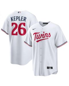 Men's Minnesota Twins #26 Max Kepler White Cool Base Stitched Baseball Jersey