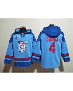 Men's Minnesota Twins #4 Carlos Correa Blue Ageless Must-Have Lace-Up Pullover Hoodie
