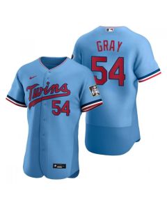 Men's Minnesota Twins #54 Sonny Gray Blue Flex Base Stitched Jersey