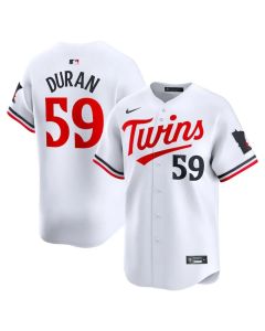 Men's Minnesota Twins #59 Jhoan Duran White Home Limited Player Jersey