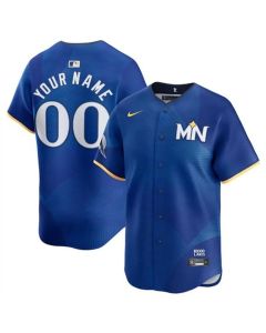 Men's Minnesota Twins Active Player Custom Royal 2024 City Connect Limited Stitched