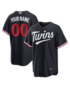 Men's Minnesota Twins Black Stitched Baseball Custom Jersey