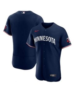 Men's Minnesota Twins Blank Navy 2023 Flex Base Stitched Jersey