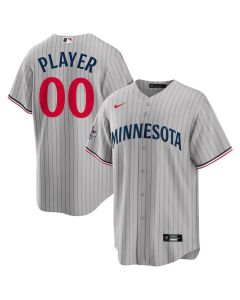 Men's Minnesota Twins Gray 2025 MLB All-Star Game Away Custom Replica Jersey (Gray)