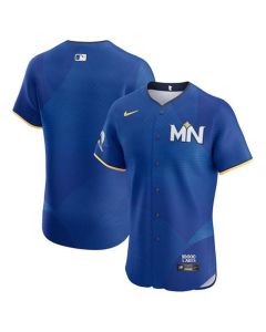 Men's Minnesota Twins Royal 2024 City Connect Flex Base Stitched Jersey