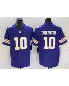 Men's Minnesota Vikings #10 Fran Tarkenton Purple 2023 F.U.S.E. Vapor Untouchable Limited Stitched Jersey
