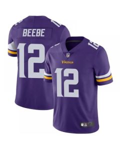 Men's Minnesota Vikings #12 Chad Beebe Purple Vapor Untouchable Limited Stitched Jersey