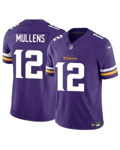 Men's Minnesota Vikings #12 Nick Mullens Purple 2023 F.U.S.E. Vapor Untouchable Limited Stitched Jersey