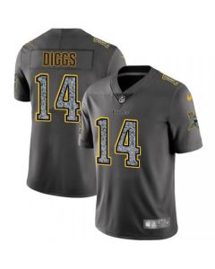 Men's Minnesota Vikings #14 Stefon Diggs 2019 Gray Fashion Static Limited Stitched NFL Jersey