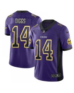 Men's Minnesota Vikings #14 Stefon Diggs Purple 2018 Drift Fashion Color Rush Limited Stitched NFL Jersey