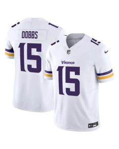 Men's Minnesota Vikings #15 Dallas Turner White 2024 Draft F.U.S.E Vapor Untouchable Limited Stitched Jersey
