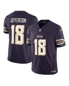 Men's Minnesota Vikings #18 Justin Jefferson Purple 2026 Rivalries Collection Vapor F.U.S.E. Limited Jersey